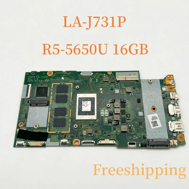 

LA-J731P For Acer Swift SF314-42 Laptop Motherboard NBHSF11004 With R5-5650U CPU 16GB RAM Mainboard 100% Tested Fully Work