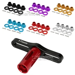 Universal Wheel Hex Nuts Sleeve Wrench 17mm Metal Tools Hex Coupler Kit for 1/8 RC Car Truck Monster Truck X-Maxx SUMMIT Parts