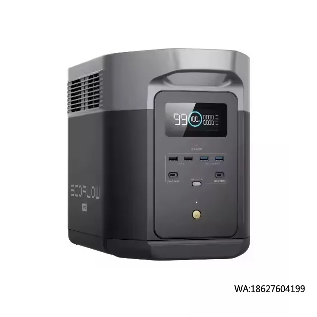 DELTA 2 Max 2400W LFP Solar Generator 1 Hr Full Charge Auto Emergency Car Source For ECOFLOW Portable Power Station