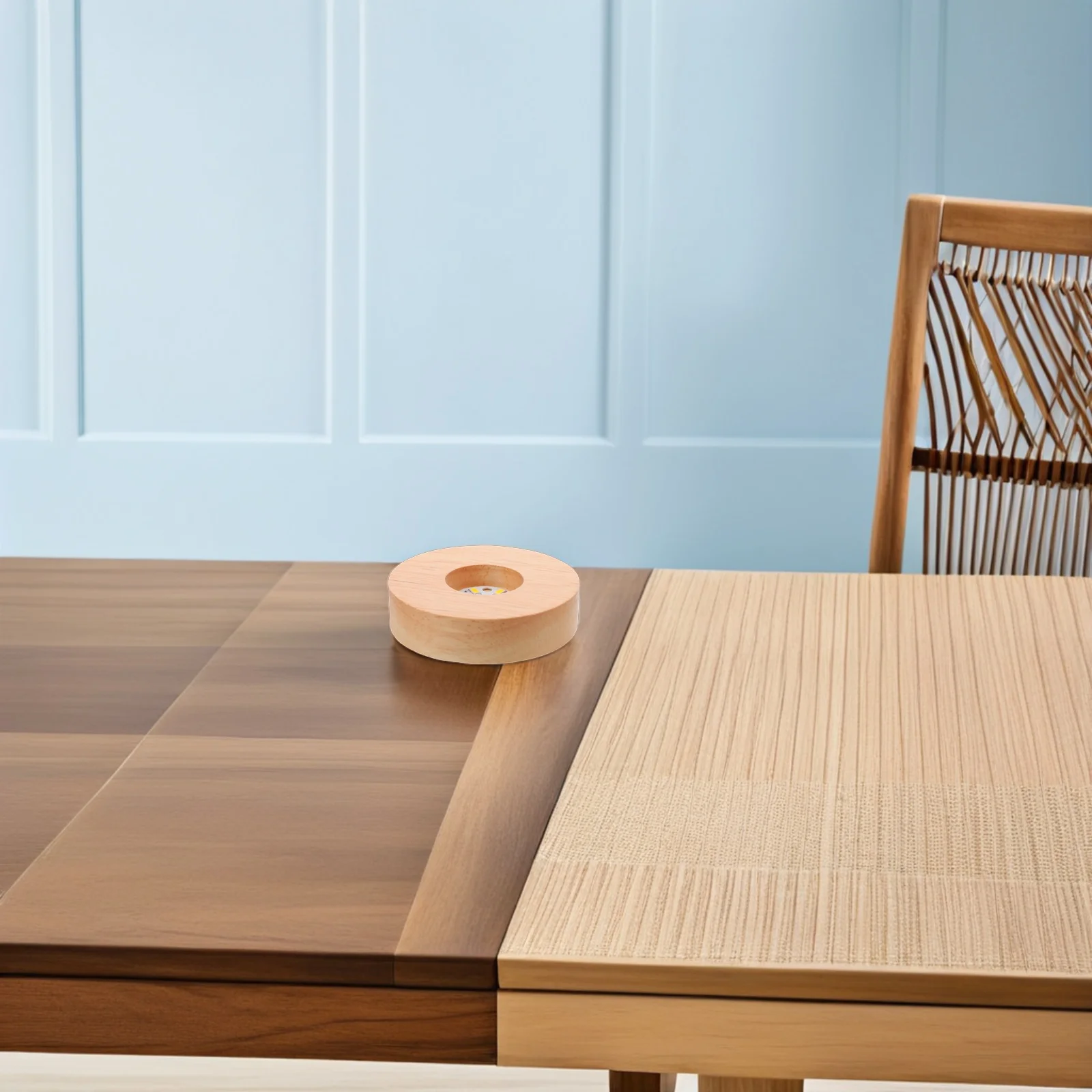 

Круглая деревянная подставка с LED-подсветкой для хрустального шара, светящийся держатель для снежного шара, ночник, декоративный пьедестал