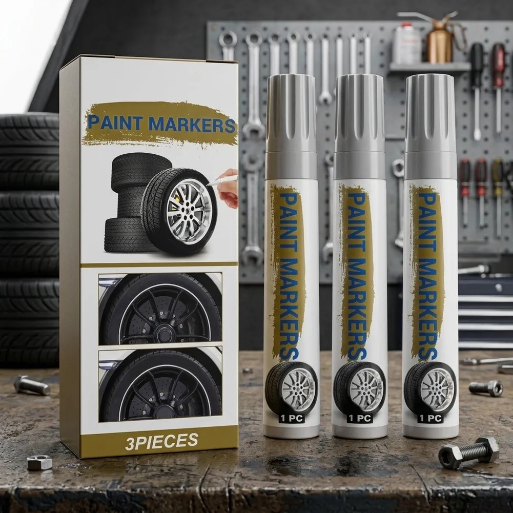 Auto Tire Paint Car Paint Pen For Garage Use Waterproof Formula Oil Based Ink Permanent Marking Automotive Design