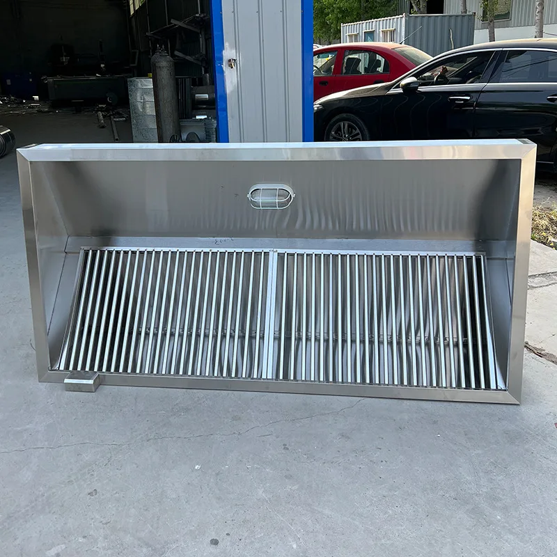 Commercial Electric Aluminum Smoke Exhaust Hood Adjustable Power for Restaurant Hotel Kitchen Extractor