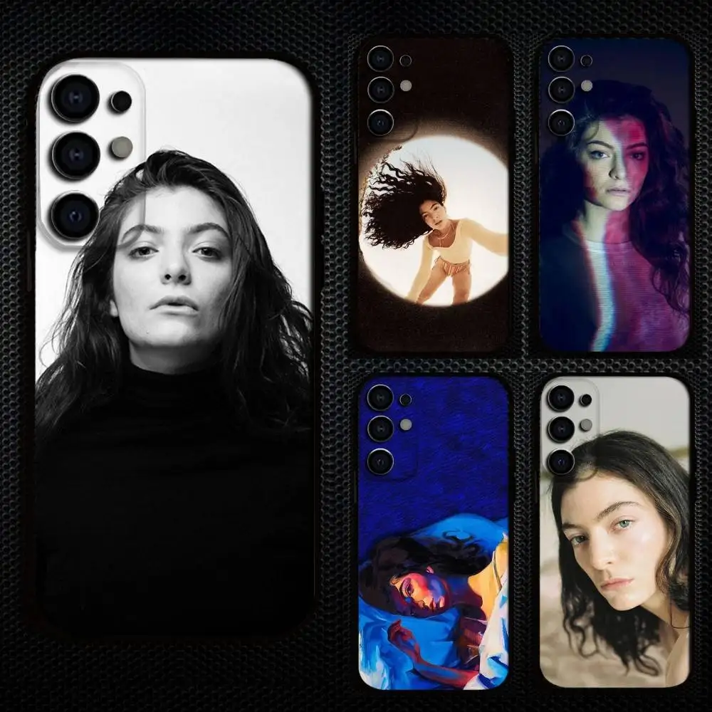 

Singer L-Lorde Phone Case For Samsung S25,S24,S21,S22,S23,S30,Ultra,S20,Plus,Fe,Lite,Note,10,9,5G Black Cover