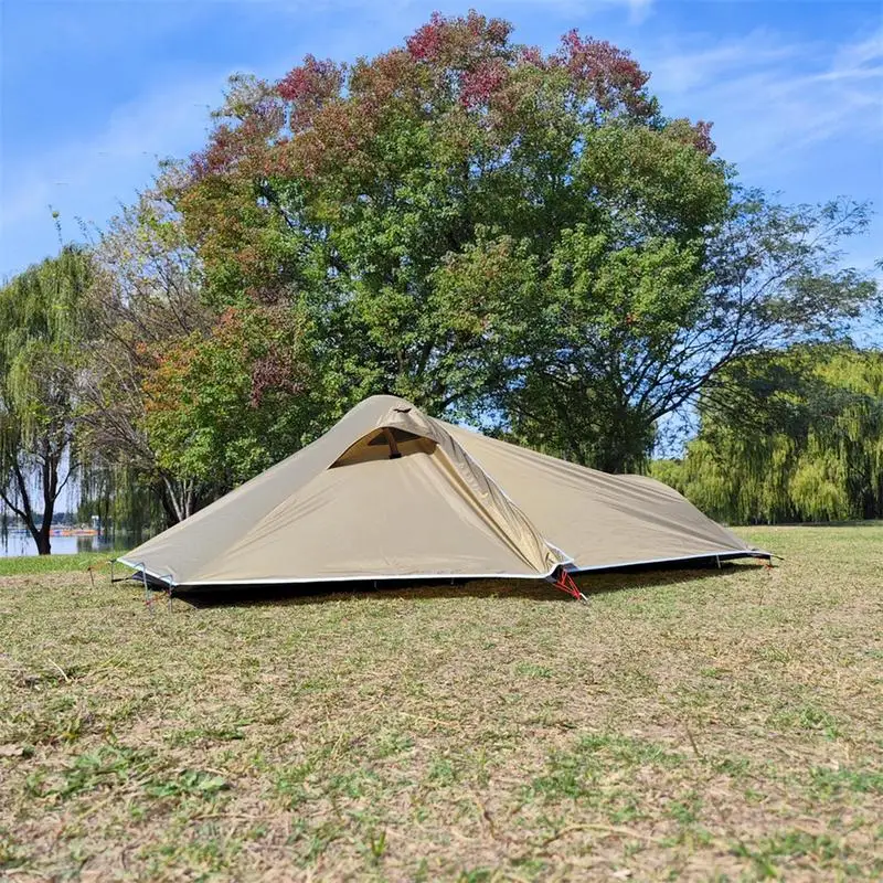 Imagem -05 - Barraca de Campismo Ultraleve de Alumínio Polo Impermeável Nylon Trekking Mochila Pessoa Estações