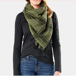 Erkekler ve Kadınlar için Açık Arap Keffiyeh Shemagh Eşarp, Isıtıcı Kapak, Rüzgar Geçirmez, Taktik, Kamp, Avcılık, Atkılar, Çöl