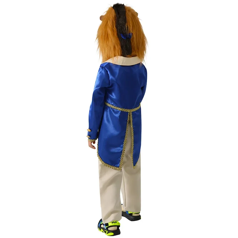 Ragazzi Prince Beauty Lion Cosplay per Halloween Purim Carnival Kids Beast Costume