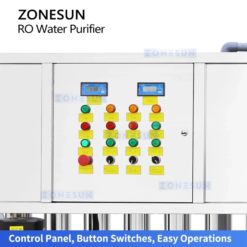 Zonesun ZS-WP2000L Sistem Pengolahan Air Pemurni Air Osmosis Terbalik Produksi Air Murni