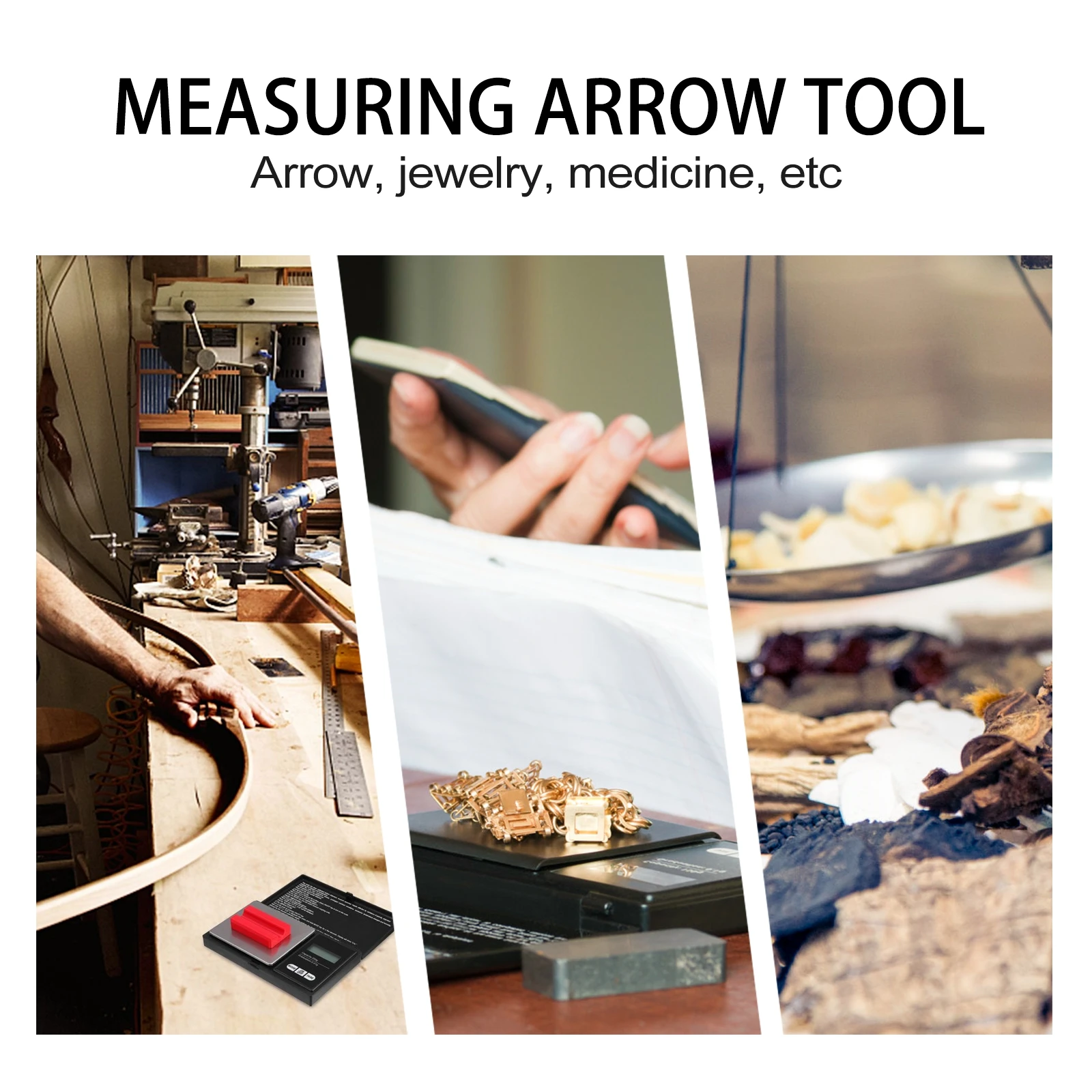 

1 set Competition Selector High-Strength Abs Weighing Machine Lightweight Portable Measuring Tool Outdoor Sports Arrow Weight
