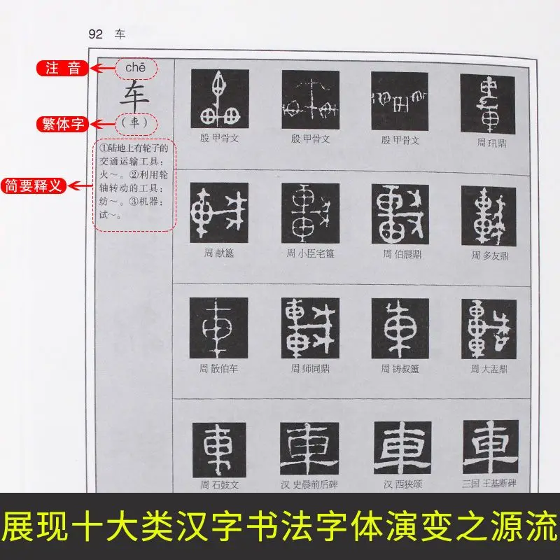 Chinesisches kalligraphie wörterbuch shufa da zidian lernen zu orakel jinwen dazhao xiaoyan lishu kursive schrift,