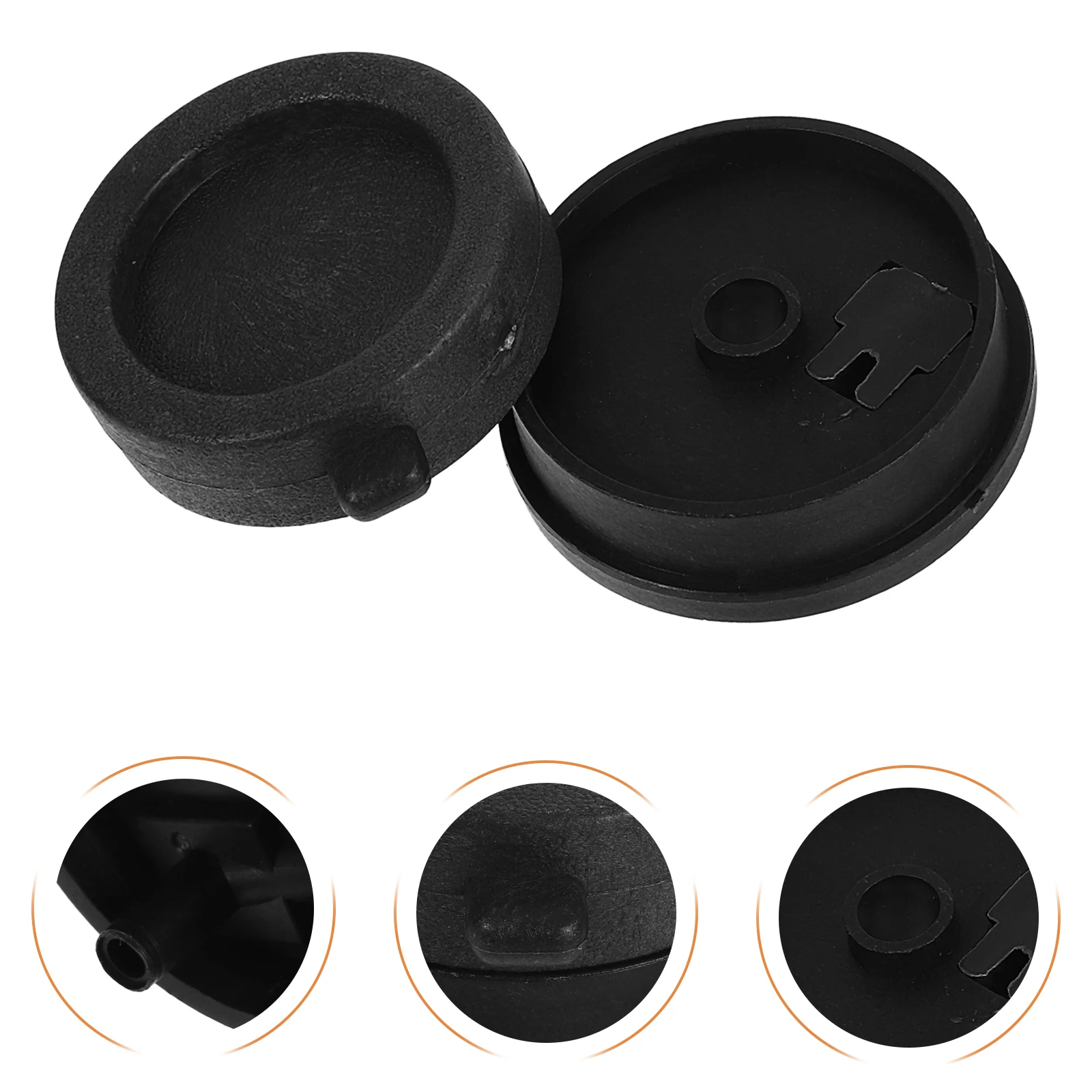 

4 Pcs Simulated Stone Grinding Cover Decorative Water Mill Fountain for Outdoor