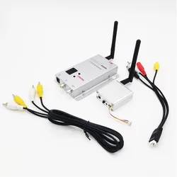 RCMOY 2.4G 1W  Wireless AV Sender TV Audio Video Transmitter Receiver Analog VTX For FPV Quadcopter RC Drone