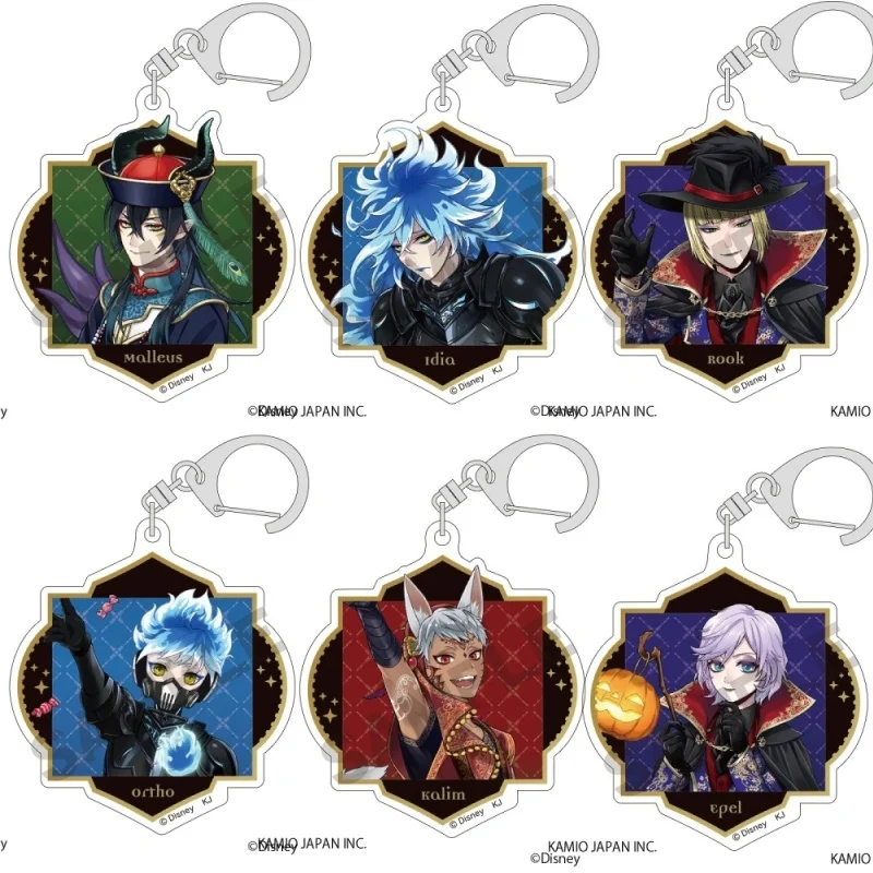 New Anime Twisted Wonderland Riddle Rosehearts Keychain Acrylic Figure  Keyring Collection Charm Accessories Wholesale Fans Toy