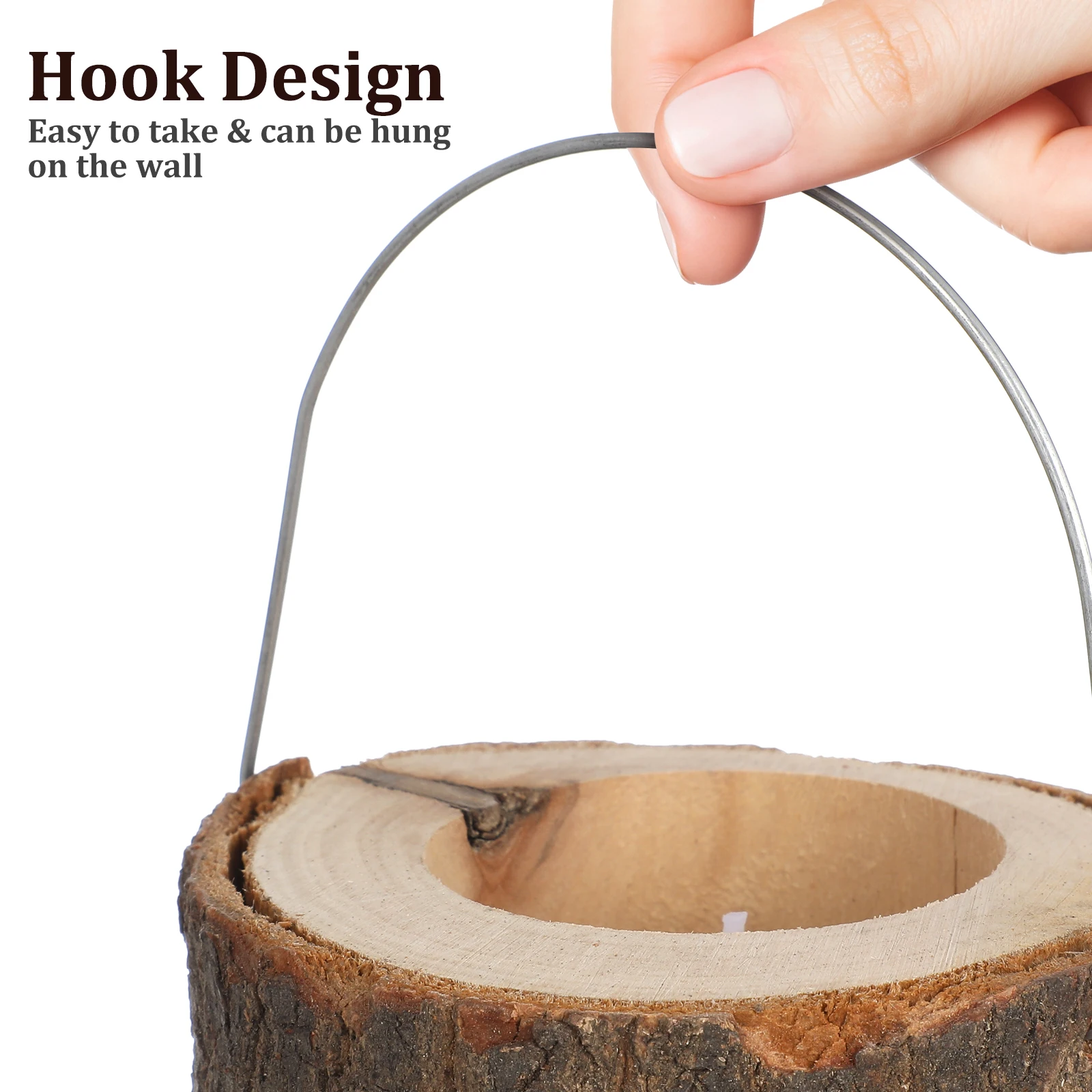 

1Set Wooden Heart Cup Decorative Holder Party Festival Home Decoration Candlestick Ornament Candlestick