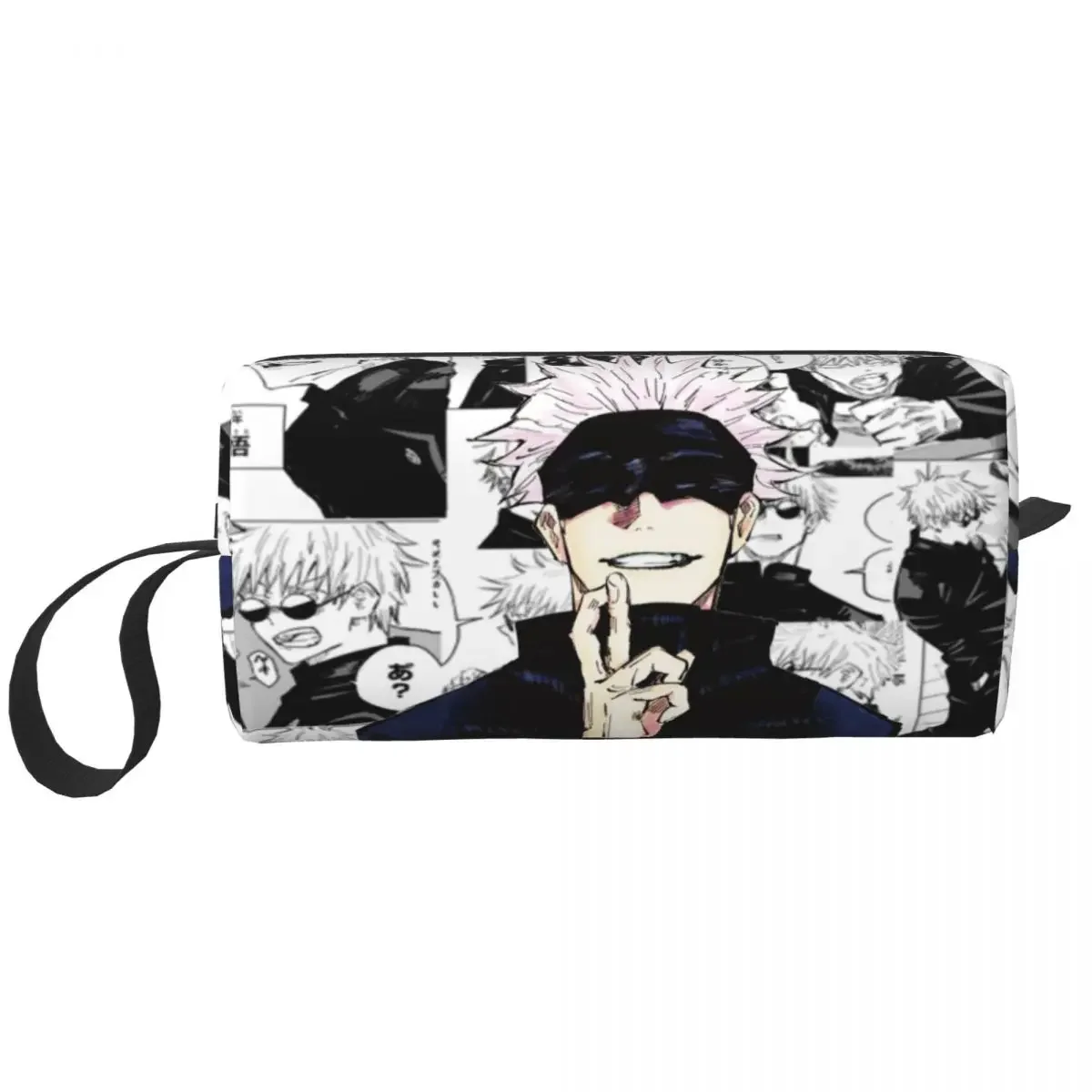 Gojo Satoru Collage Manga Makeup Bag Pouch Waterproof Jujutsu Kaisen Anime Cosmetic Bag  Toiletry Small Makeup Pouch Storage