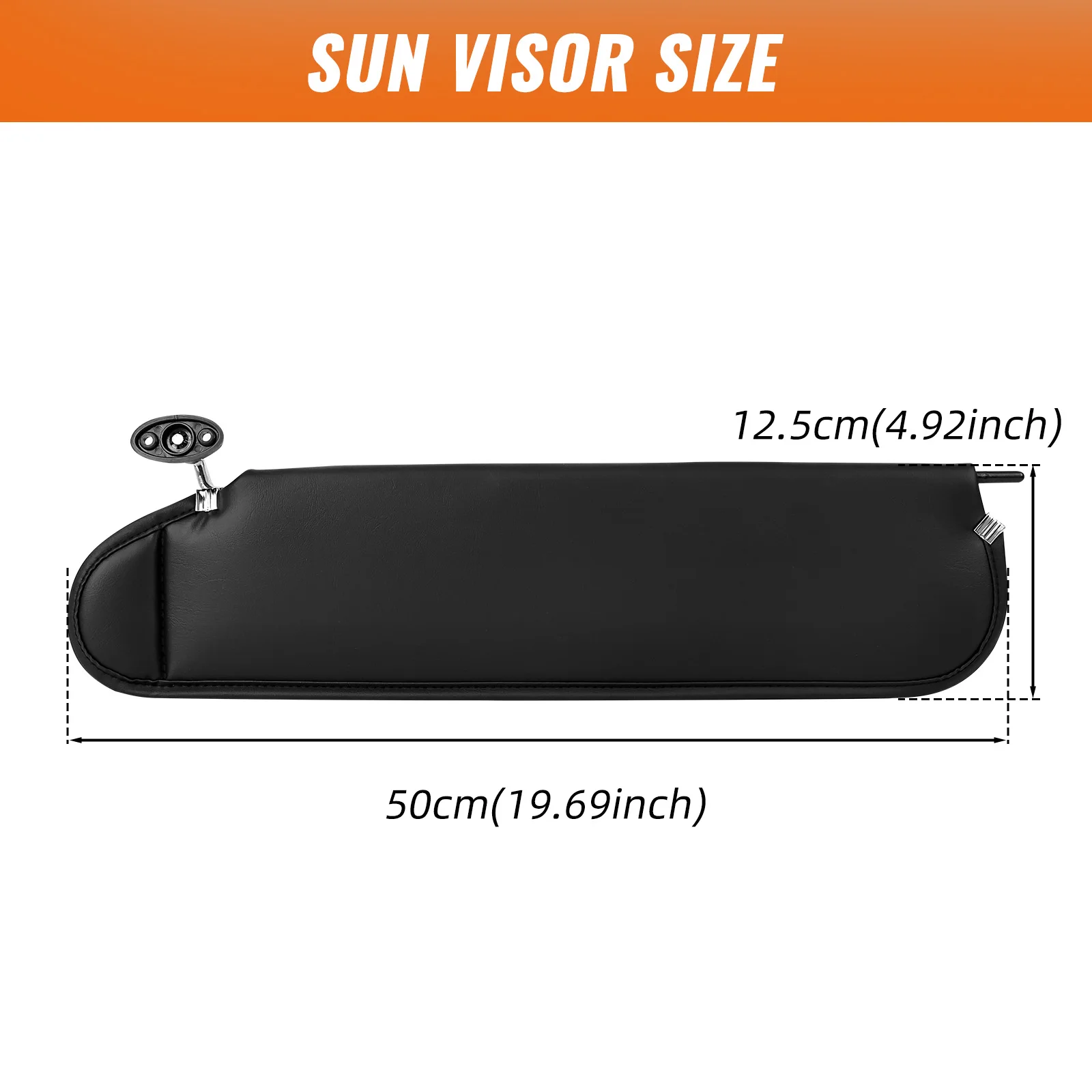 Car Interior Sun Visor Black Sun Shade Left Right Driver Passenger Side for Jeep Wrangler TJ 1997 1998 1999 2000 2001 2002