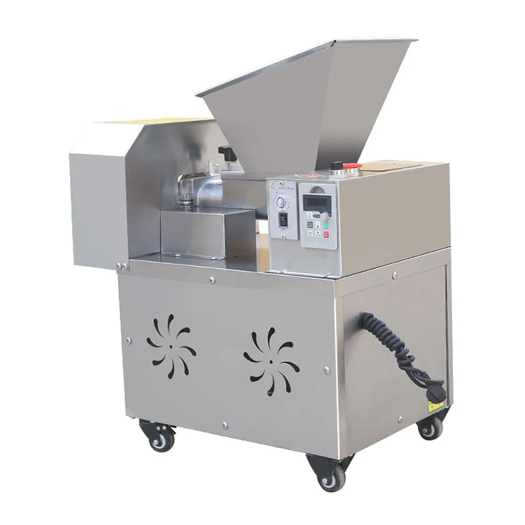 Automatic table top croissant dough dividing cutting machine dough cutter rounder machine