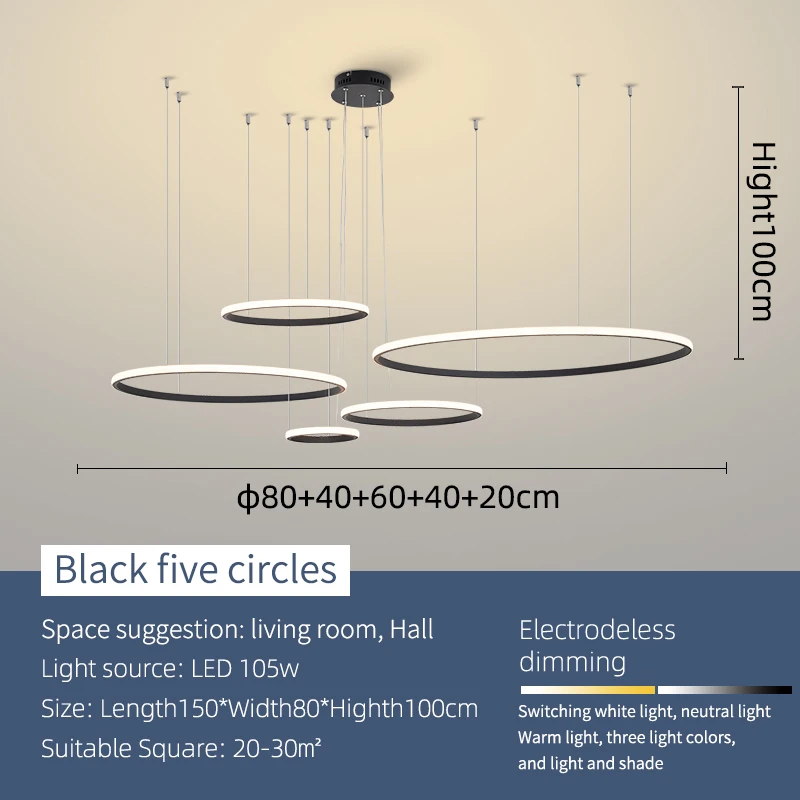 NEO Gleam Moderne Led Kronleuchter Lichter Für Wohnzimmer Esszimmer Schlafzimmer Bar Schnur Hängen Lampen Kronleuchter Gold/Verchromt 4