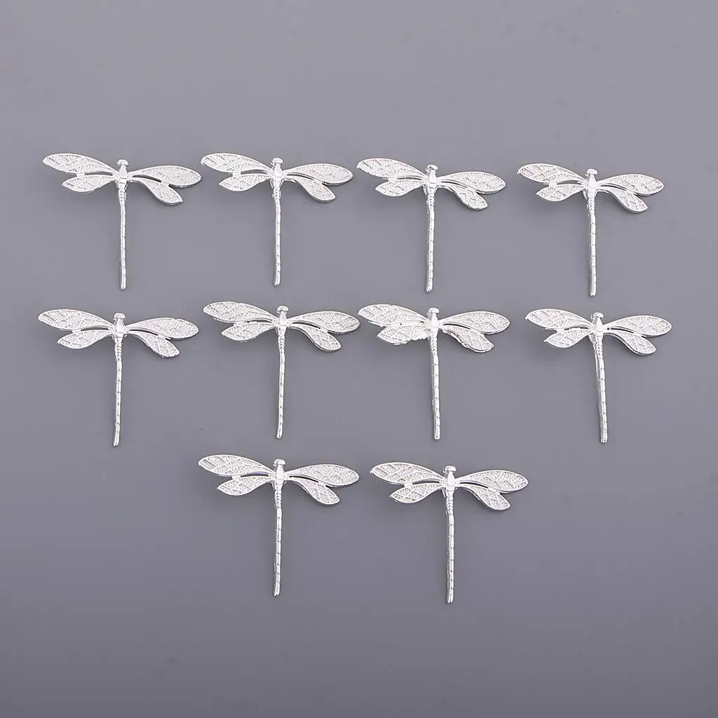 10 Pcs Dainty DIY Hair Clips Dragonfly Shape Alloy Hairpin Wedding,