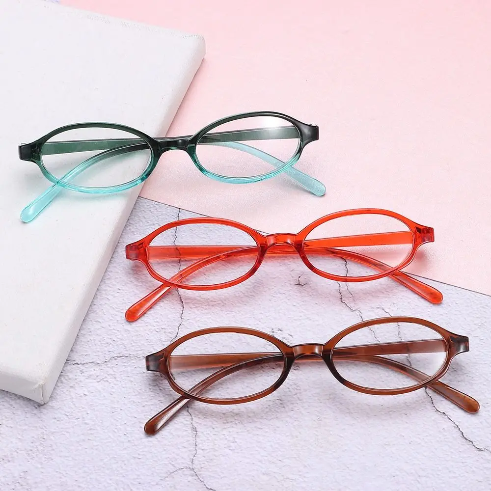 Small Oval Frame Japan Spicy Girl Glasses Frame INS Style Decorative Computer Glasses No Makeup Plain Glasses for Women