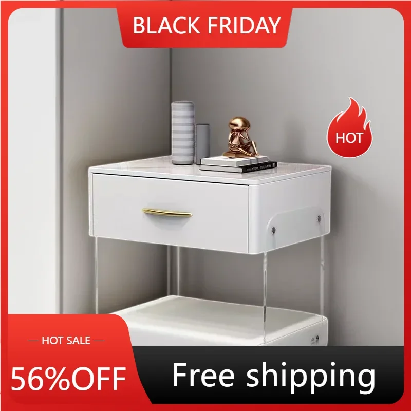 

Cabinet Bed Side Table Designer Wood Coffee Bedroom Room Tables Nordic Desk Drawer Bookcase Night Storage Muebles Round Cute LT