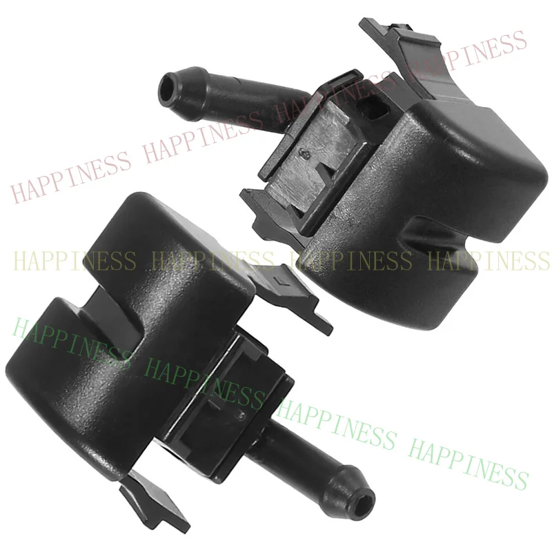 RP+  1 Pair Car Front Left and Right Windshield Washer Nozzle Black for BMW 3-Series E46