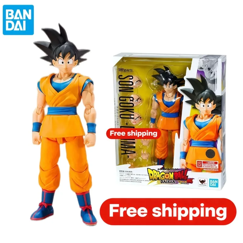 

Genuine Bandai S.H.Figuarts Dragon Ball Daima Son Goku Articulated Anime Action Figure Premium Desktop Collectible Gift With Box