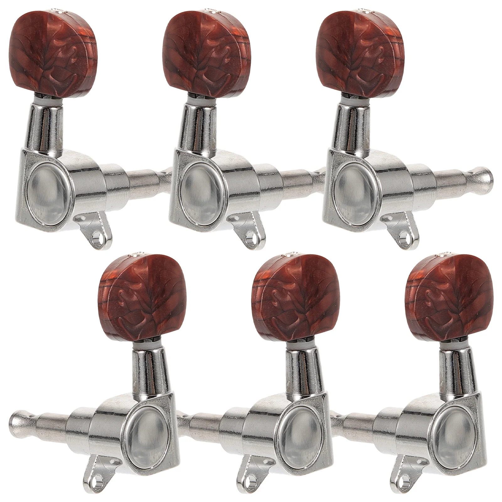 

6 set Sealed Guitar Tuning Pegs Premium Zinc Alloy Locking Tuners For Electric Acoustic Bass Folk Guitar Replacement Accessory