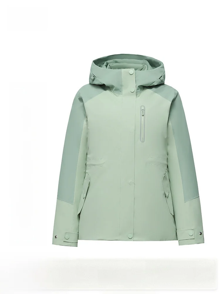 

Snow Flying 2026 Весенняя новая женская короткая пуховая куртка 3-в-1 для активного отдыха, функциональная, модная, в уличном стиле, полиэстер...