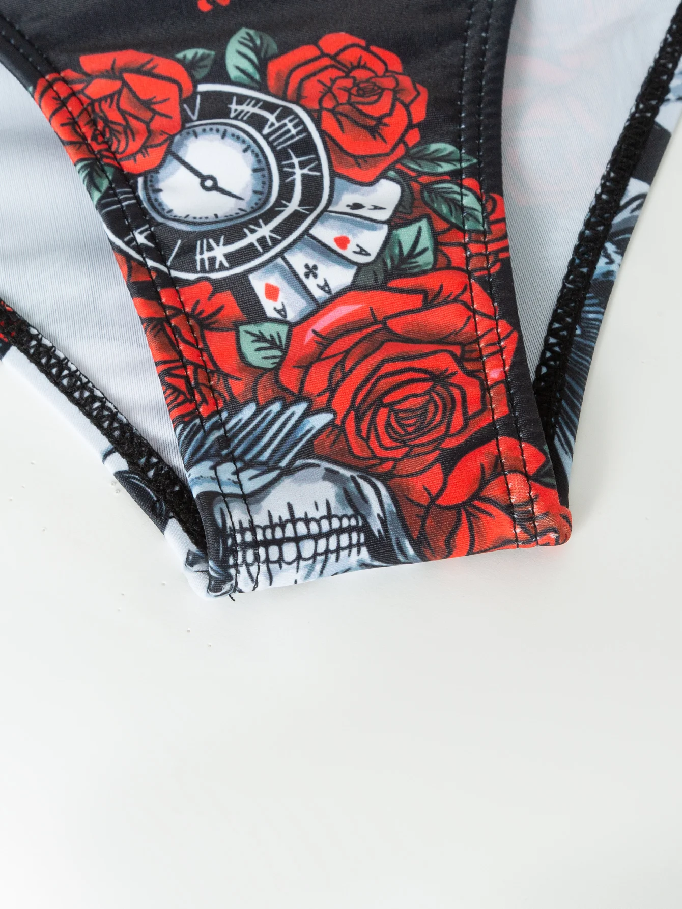 2025 New Sexy Rose Two-Piece Swimsuit For Women‘s Backless Gathered Beachwear Play Swimsuit Seaside Vacation Drawstring Swimwear