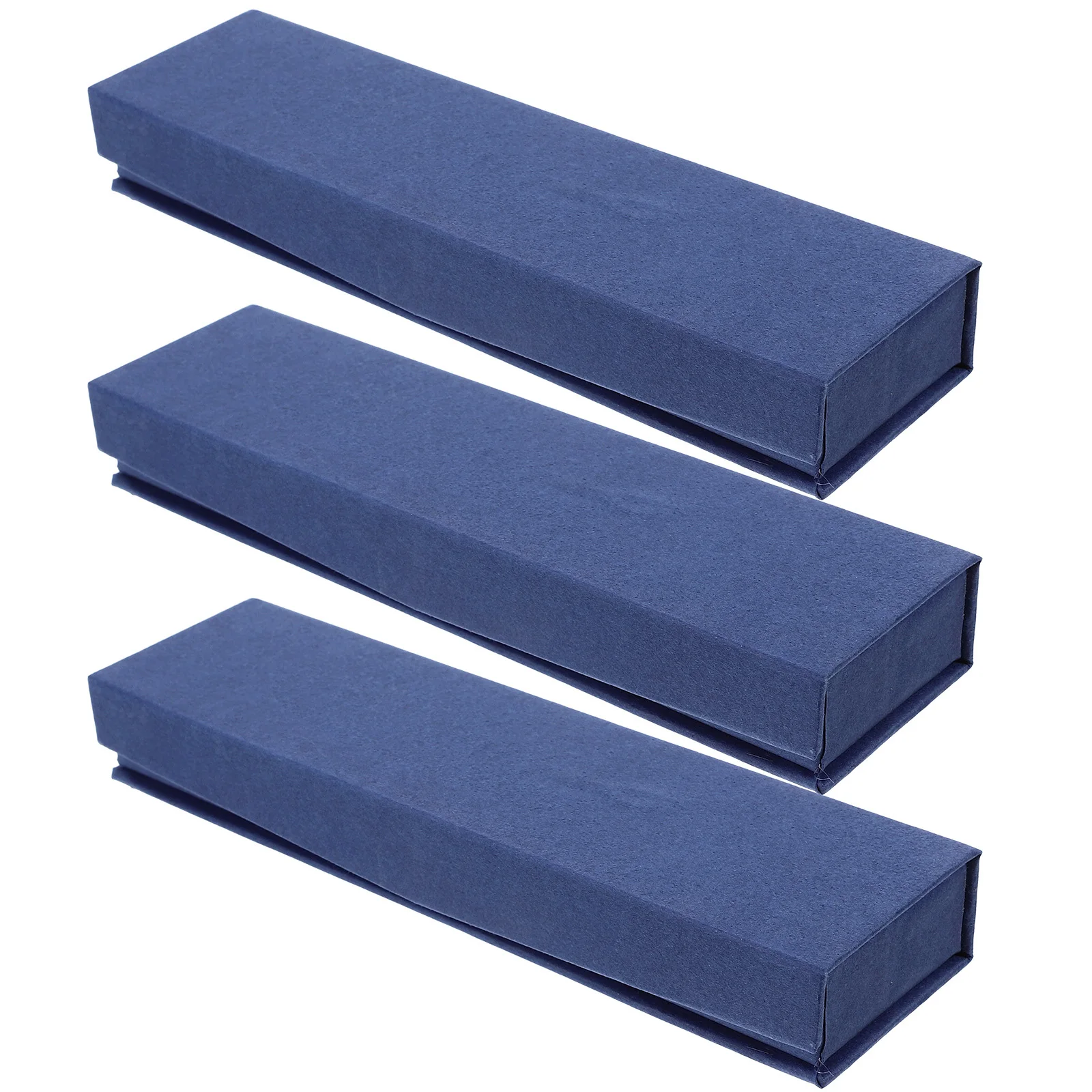 

3pcs Steel Retro Cloth Material Wrapping Case Pen Organizer Case Gift Packaging Display Holder Single Pen Container