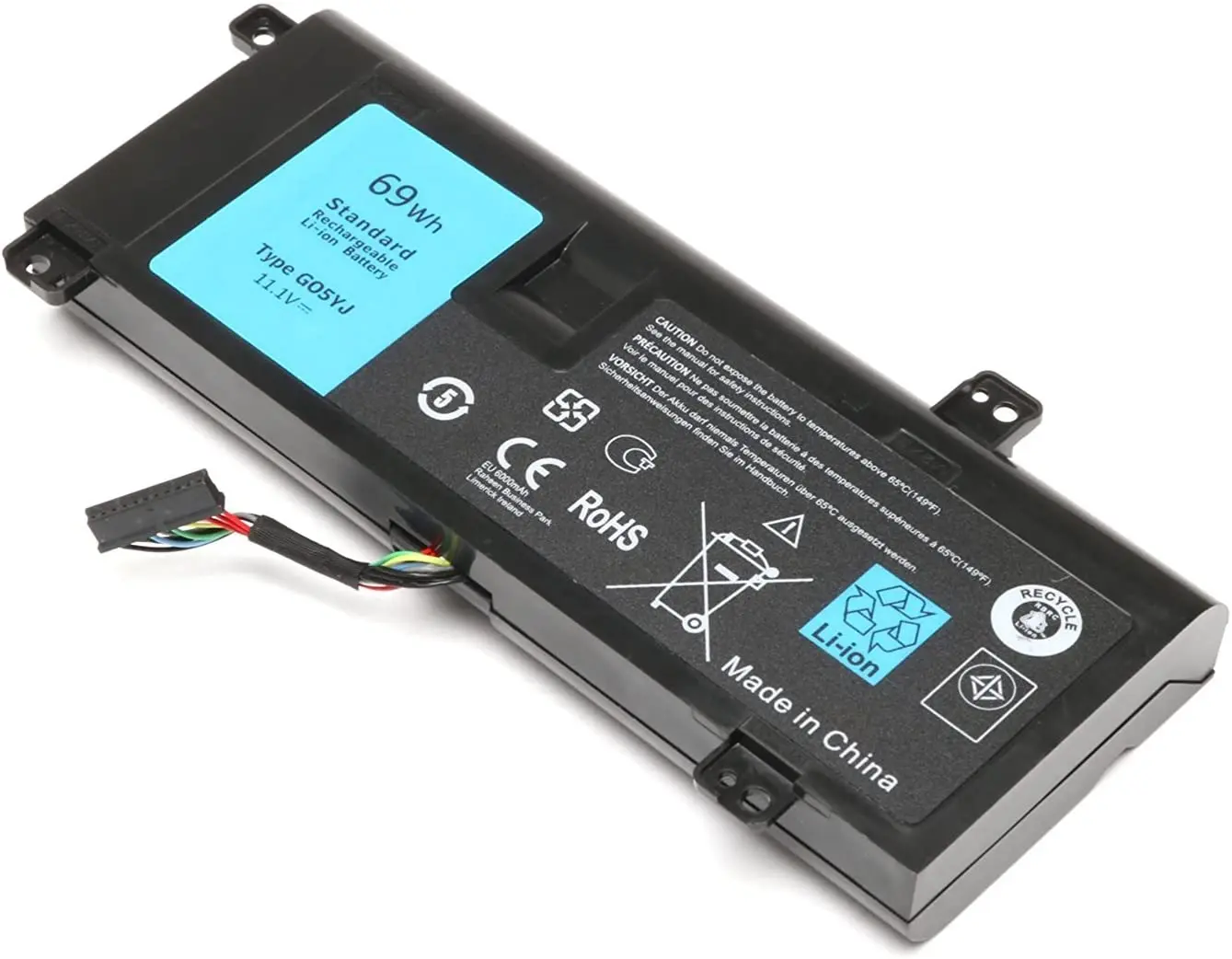 GO5YJ แบตเตอรี่แล็ปท็อป G05YJ 69Wh 11.1V สำหรับ Dell Alienware 14 A14 M14X R3 R4ชุด P39g ALW14D-1528 GO5YJ Y3PN0 8X70T