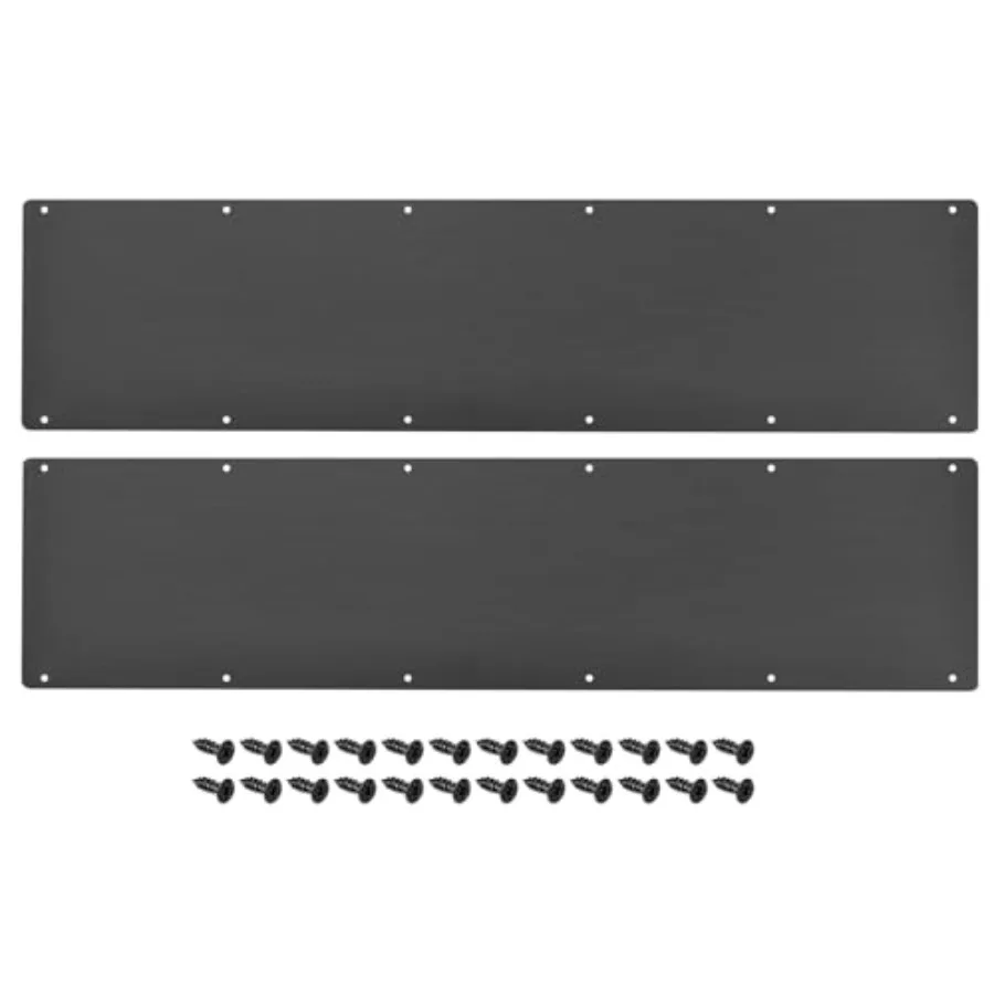 

ucell 2pcs Door Kick Plate, 3 Aluminum Kick Plate Door Plate, 2 mm Thickness, for Eterior Front Door Back Door