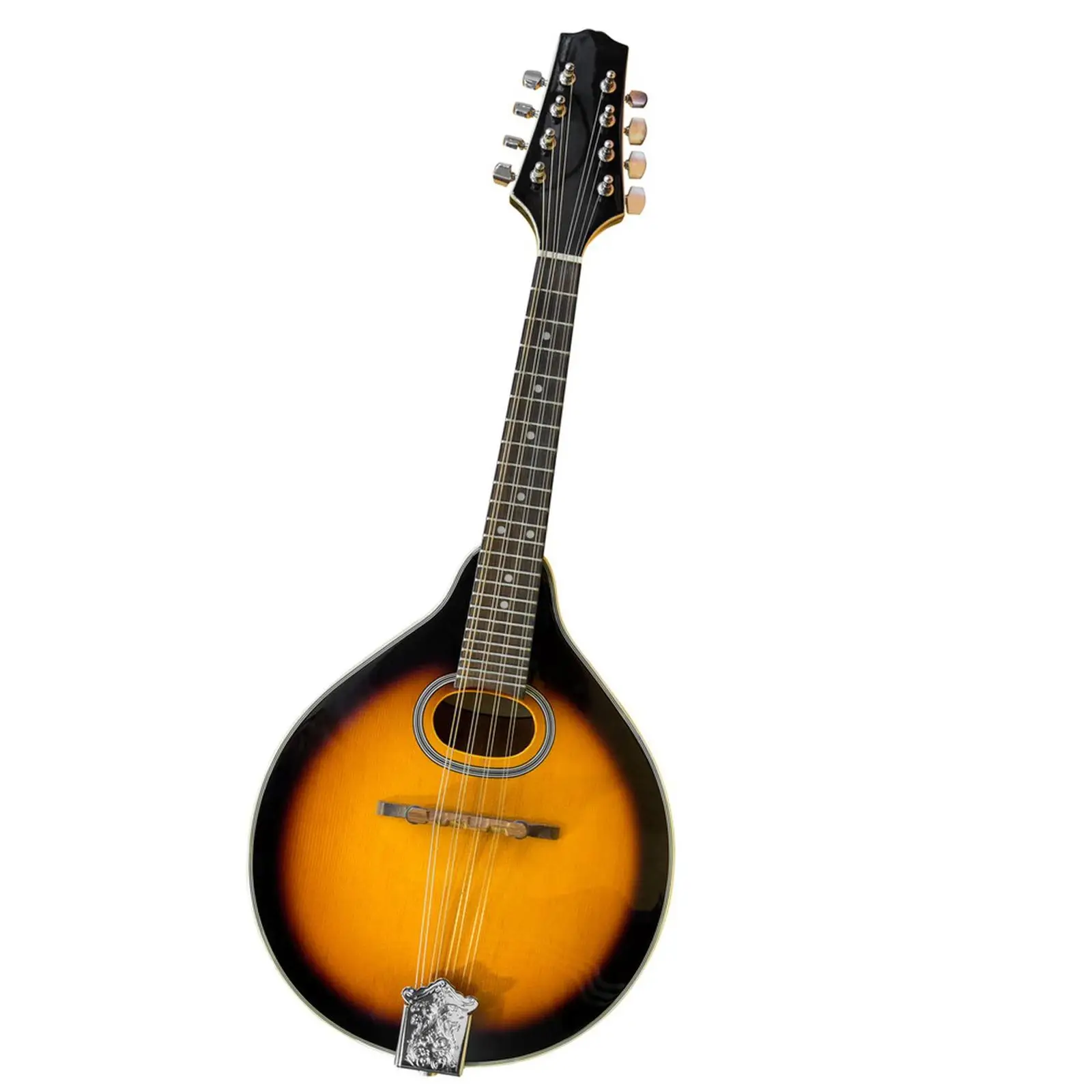Mandolin Tailpiece Metal Instrument Parts String Plate with Screws Easy Installation for Mandolin Case and Sleeve Users