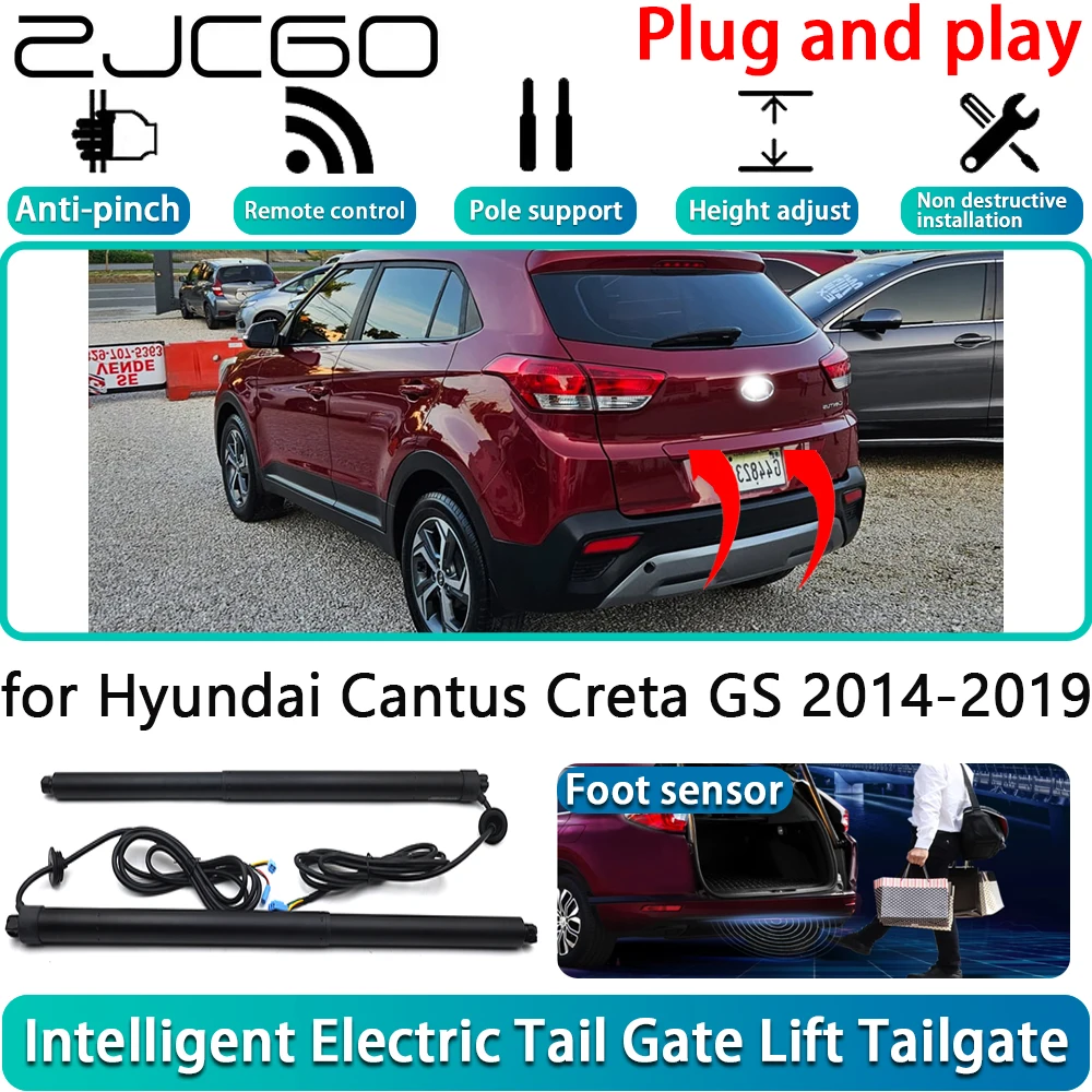 

ZJCGO for Hyundai Cantus Creta GS 2014-2019 Electric Powered Tailgate Power Liftgate Automatic Tailgate System With Foot Sensor