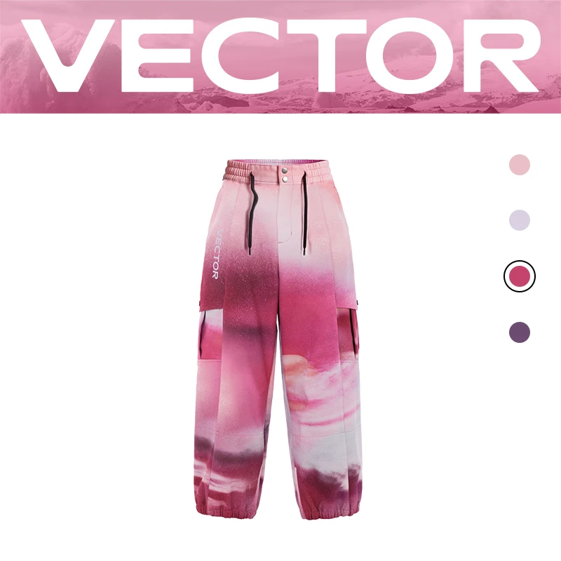 VECTOR Ski-jas voor heren en dames, skibroek, warme, winddichte winteroverall, hoodie, waterdichte kleding voor buitensporten, snowboard, 2026