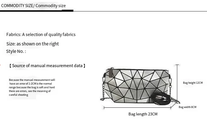 CHARHP&KEJNT Borsa a tracolla geometrica laser alla moda piccola da donna 2024 con catena_voghion.com