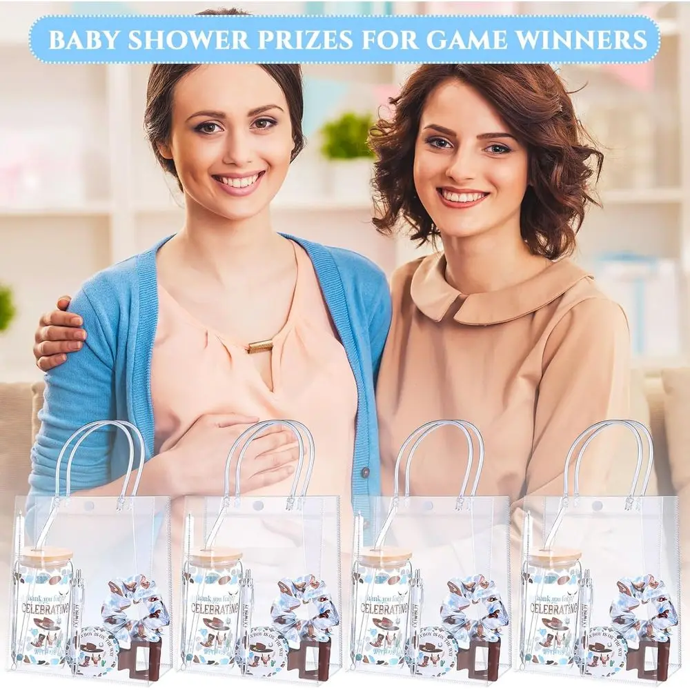 جوائز ألعاب استحمام الطفل ذات طابع رعاة البقر الغربي: البهلوانات، القش، المرايا، إكسسوارات الشعر، الأقلام، المشابك، وحقائب الهدايا #5