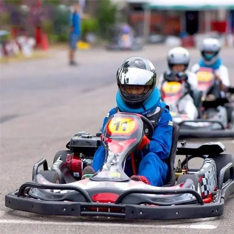 

60km/h Adults Go Kart Playground Amusement Games Gasoline 200cc 270cc 4 stroke Pedal Racing Karting Car