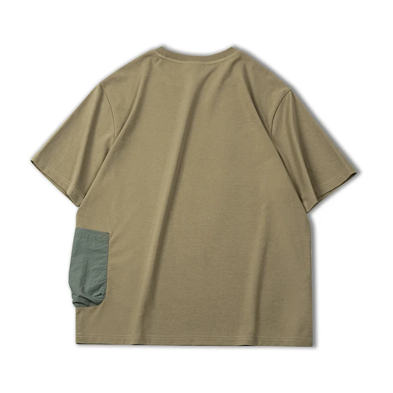 Maden męska zabawa na świeżym powietrzu drukuj t-shirty z krótkim rękawem Khaki Camping koszulka z nadrukami 20223 lato Vintage topy typu oversize T