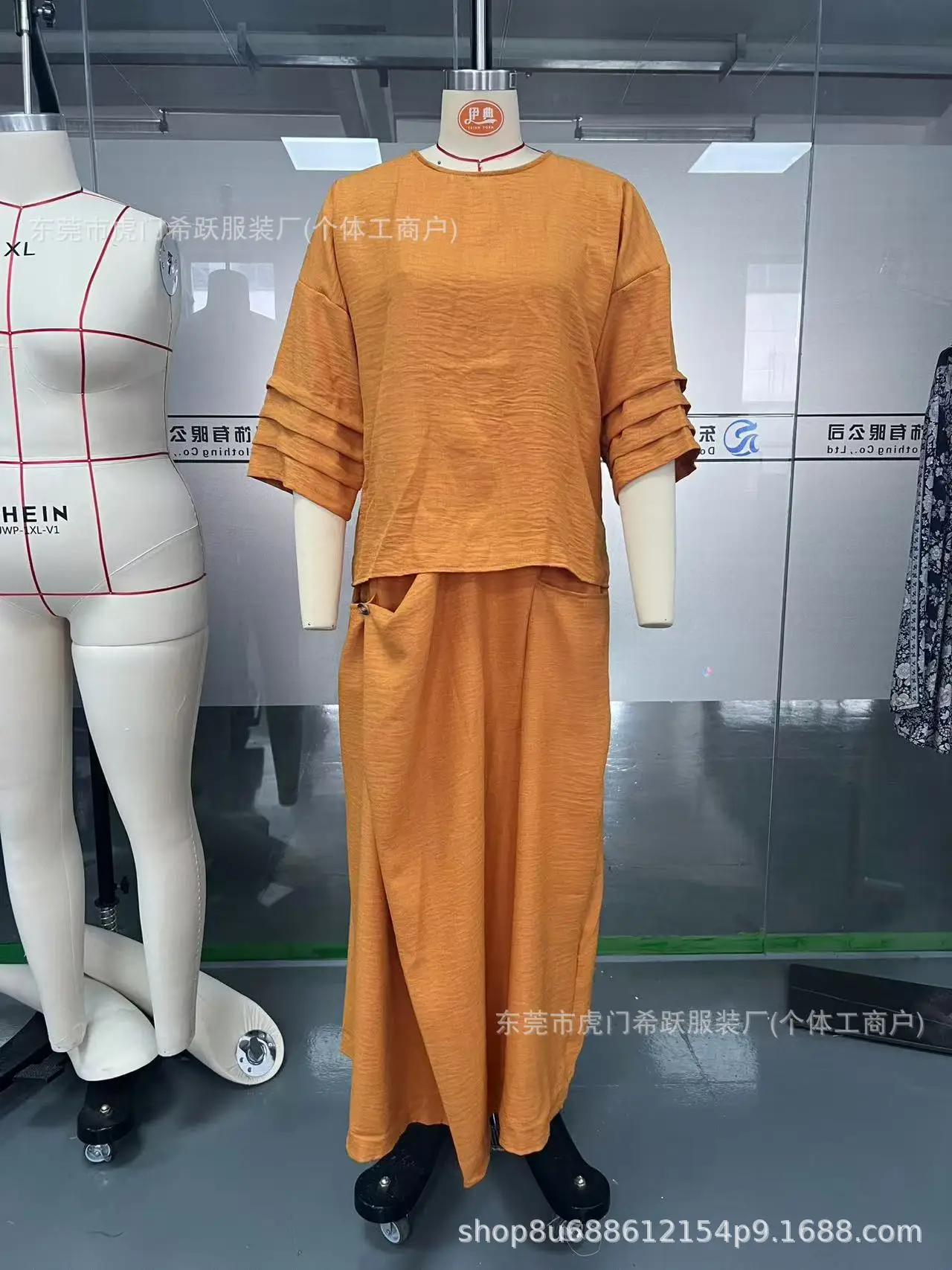 

Четыре сезона, новые модные женские однотонные хлопковые льняные повседневные модные свободные комплекты из 2 предметов, футболки с рукавами три четверти, брюки