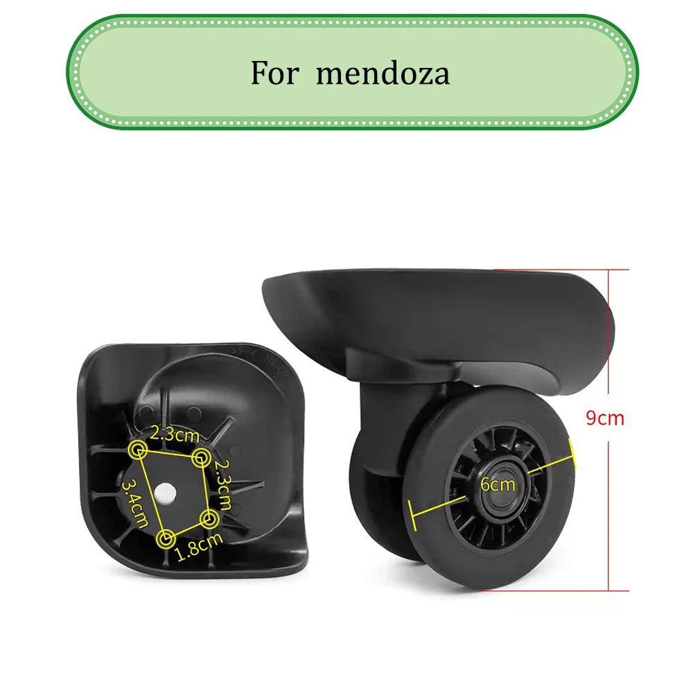 for Mendoza Travel Combination case Wheels for Nichimoto Suitcase Wheel replacement wheel accessories Universal wheel quiet wear