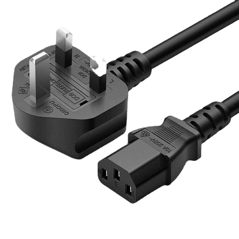 UK Plug Power Cord 1.8m 3m  Main Kettle IEC 320 C13 Power Extension Cable For PC Computer Monitor Printer 3D Printer TV