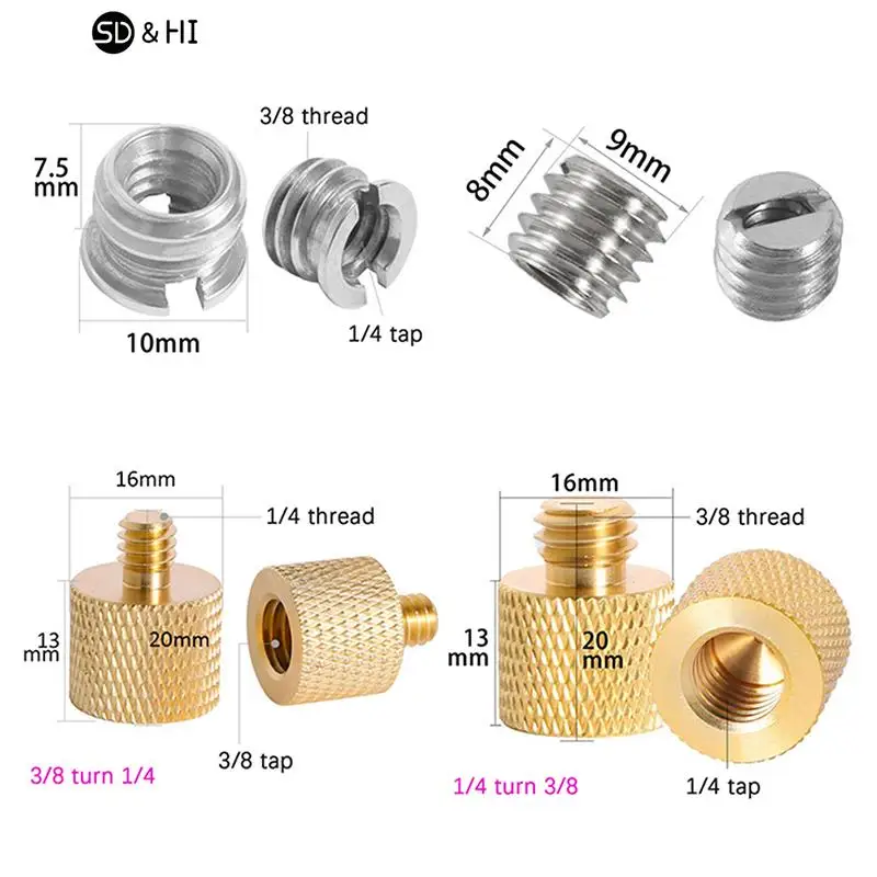 Support de montage pour équipe, 1/4, 3/8,