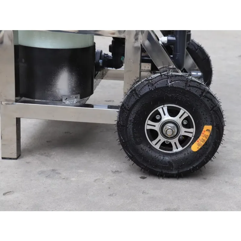 Industrial Commercial Mobile RO Machine 500LPH Vertical Reverse Osmosis Water Purification System With Wheels
