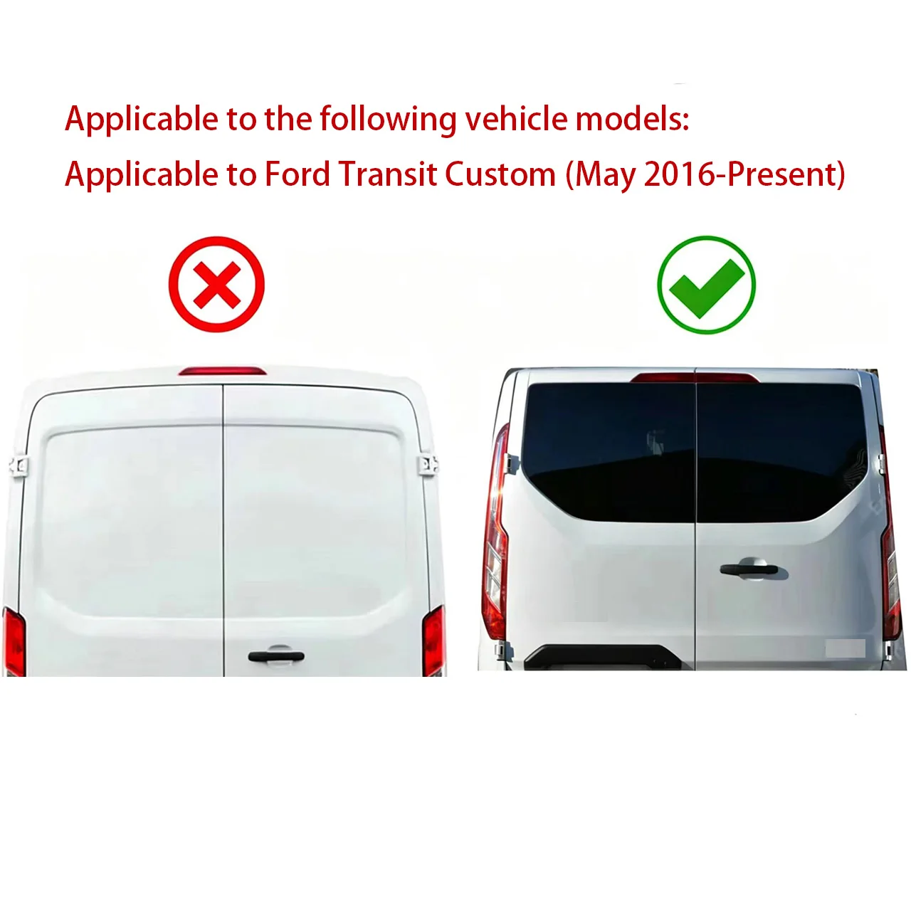 Dual-lens reversing camera Applicable to Ford Transit Custom (May 2016-Present)Car brake lights, rearview camera for reversing