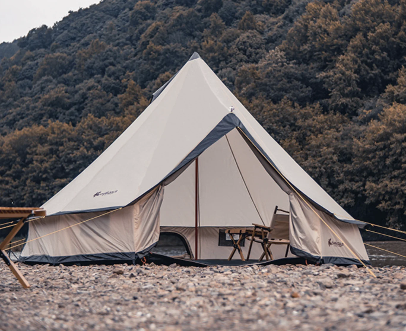 Imagem -05 - Light Peso Glamping Bell Tent Estilo Indiano Grande Espaço