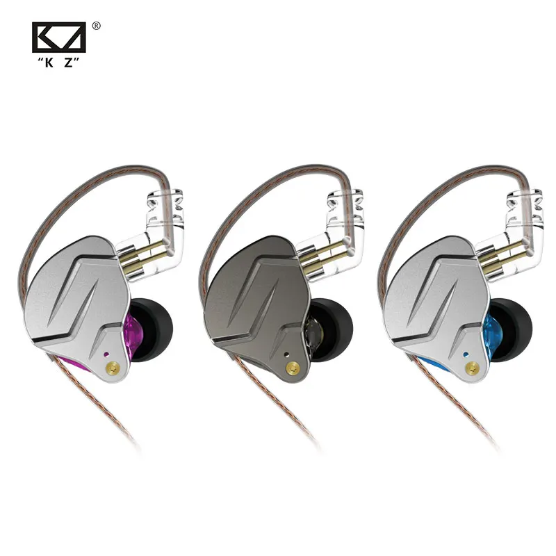 KZ ZSN PRO 1BA+1DD HIFI Bass Headset Hybrid Metal In Ear Earphone Sport Noise Cancelling Headphones ZSNPRO