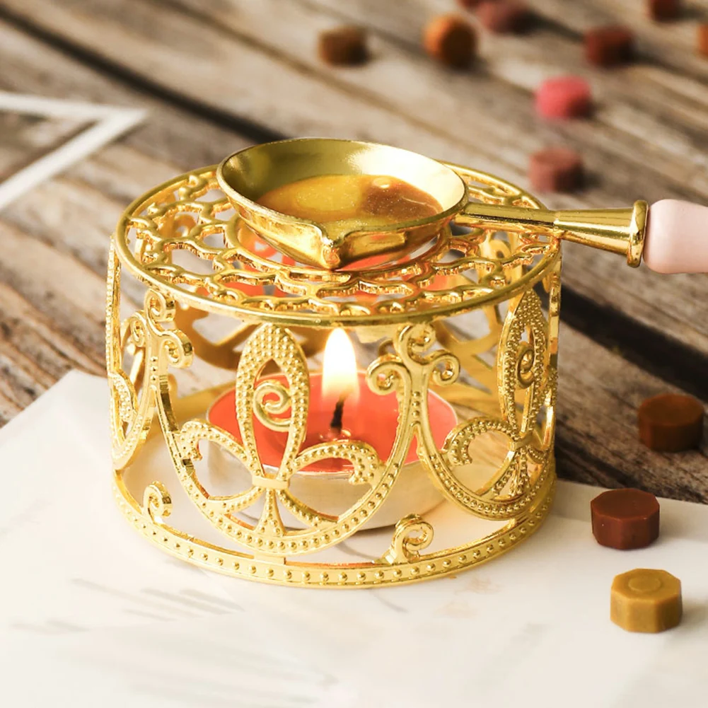 جوفاء فرن صهر الرف DIY بها بنفسك الحرفية فرن شمعة حامل الرجعية النار الطلاء الزخرفية هدية ل المغلفات بطاقة لسكرابوكينغ