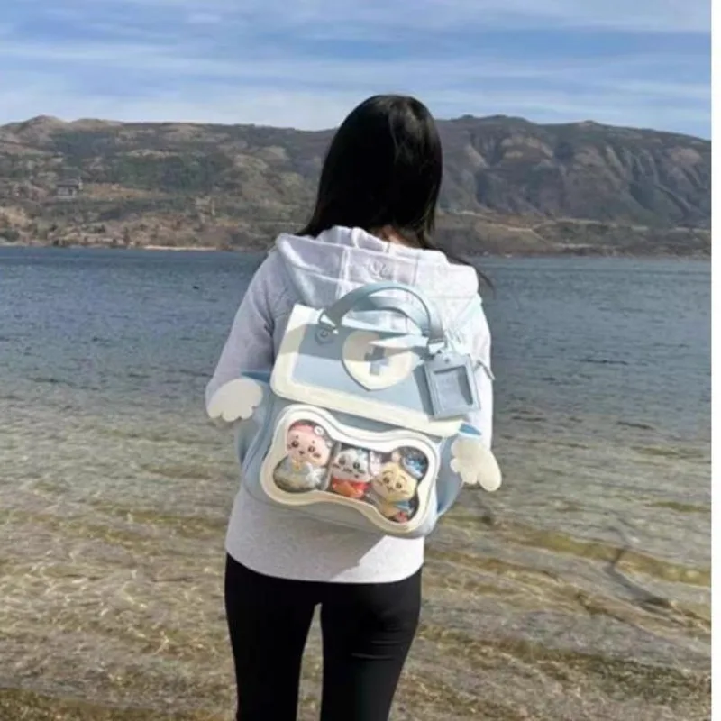 Ita-mochila transparente japonesa para mujer, Bolsa Escolar bonita, para adolescentes, para primavera, 2024