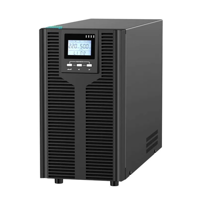 Single-Phase 6kVA 10kVA Smart Online UPS With LCD Display And RS232 Communication Uninterruptible Power Supply